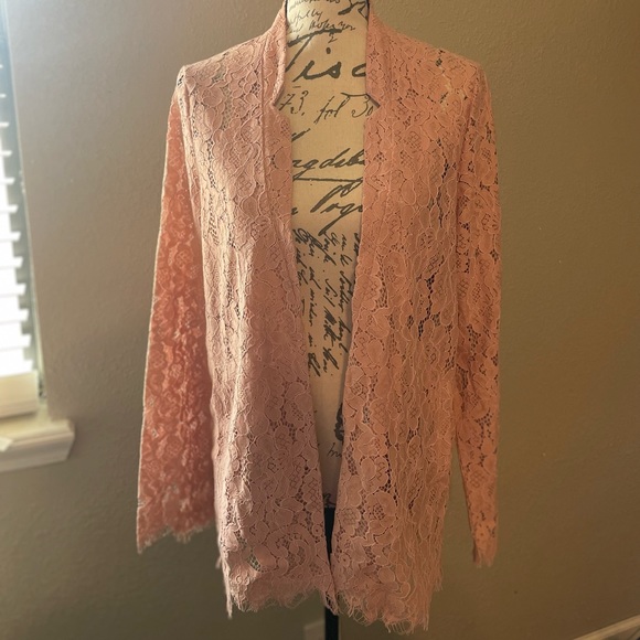 max & Moi Jackets & Blazers - Max & Moi Photo Lace Blazer NWT